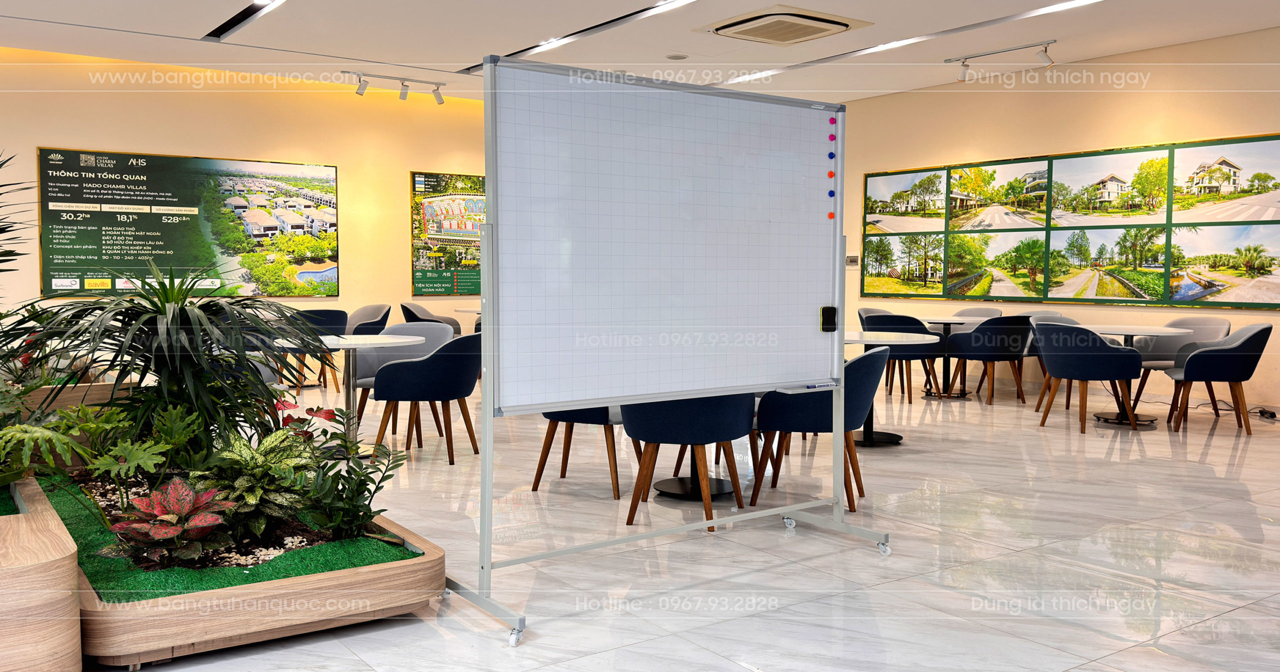 Bảng Từ Trắng Di Động – Viết Mượt, Xóa Sạch | Bảng Hoàng Gia