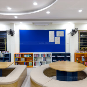 Bảng ghim trang trí xanh khung nhôm cao cấp – Bảng Hoàng Gia