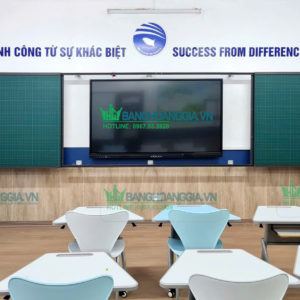 Bảng trượt ngang liền nguyên khối – tổng quan hệ bảng chắc chắn cho phòng học