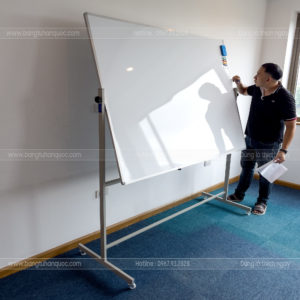 Bảng từ trắng di động 2 mặt lật xoay linh hoạt, tăng diện tích viết gấp đôi