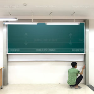 Khung nhôm CTUR25 trắng bóng, góc ABS an toàn và hãm lò xo phi 20 chống rung của bảng trượt dọc 2 lớp