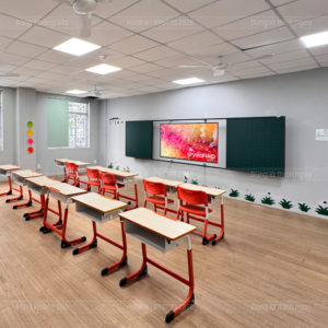 Bảng Trượt Ngang 4 Cánh Khối Tiểu Học | Bảng Hoàng Gia